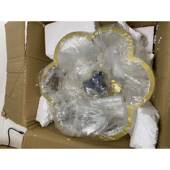 SAMTEEN Luxury Crystal Flush Mount Ceiling Light Modern 3-Light Ceiling Light Fi - Picture 4 of 6